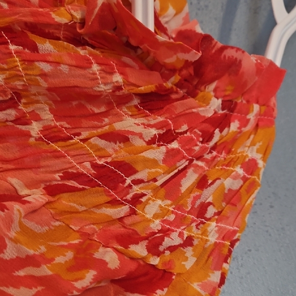 Part Two Floral Blouse in Red and Orange - Picture 3 of 5